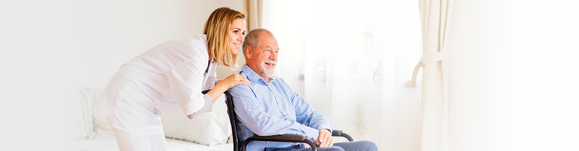caregiver and senior