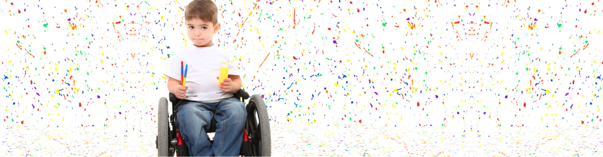 child in a wheelchair
